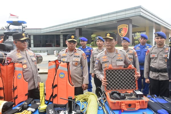 Korbinmas Baharkam Polri Gelar Apel Kendaraan dan Alusista di Polda Kalsel