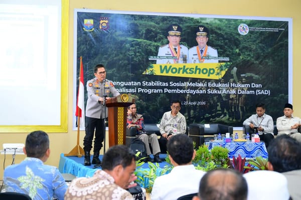 Kapolda Jambi Berikan Pembekalan Hukum dan Penguatan Stabilitas Sosial bagi Komunitas Suku Anak Dalam