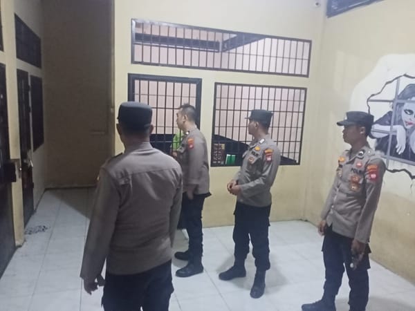 Polsek Pontianak Utara Perketat Pengamanan, Rutin Periksa Rutan untuk Cegah Pelanggaran