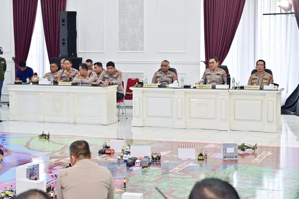 Antisipasi Dinamika Kamtibmas, Polda Jambi Laksanakan Tactical Floor Game