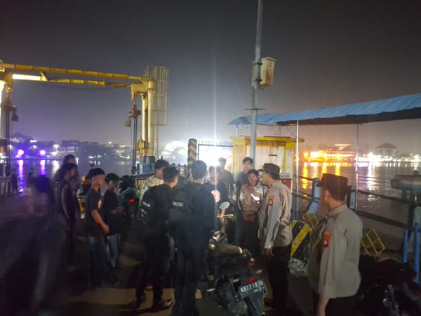 Patroli Polsek Pontianak Utara Sasar Tepian Sungai Kapuas, Tekan Aksi Kriminalitas
