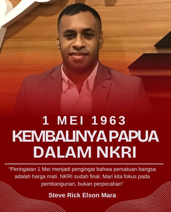 1 Mei Jadi Momentum Refleksi Sejarah dan Persatuan Papua dalam NKRI