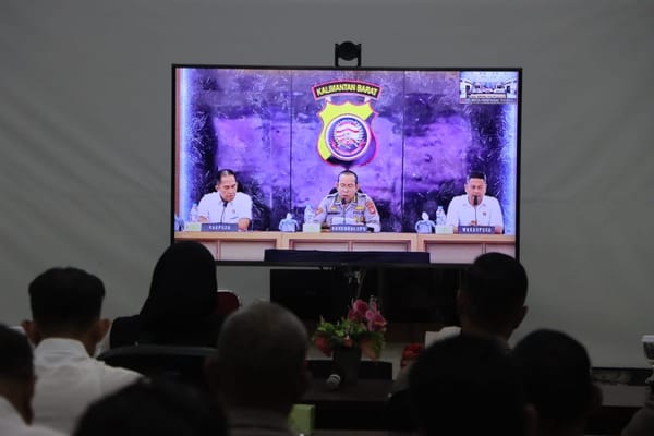 Jelang Operasi Pekat Kapuas 2026, Polresta Pontianak Hadiri Zoom Meeting Latpraops