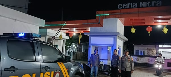 Tingkatkan Patroli Malam, Enggang Polsek Pontianak Timur Cegah 4C di Pemukiman dan Perbankan