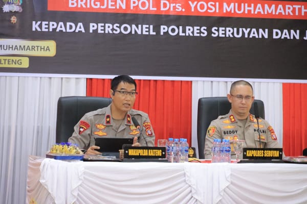 Wakapolda Kalteng Ingatkan Personel Ditpolairud Hindari Judi Online dan Junjung Integritas Saat Bertugas di Wilayah Perairan