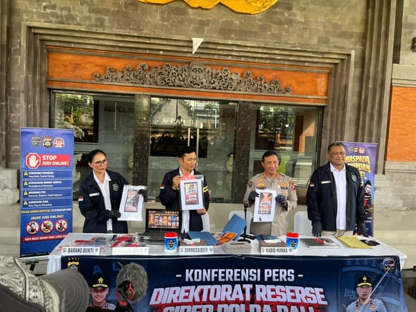 Resahkan Masyarakat Ditressiber Polda Bali Gulung Judi Online Jaringan Internasional dan Prostitusi Daring