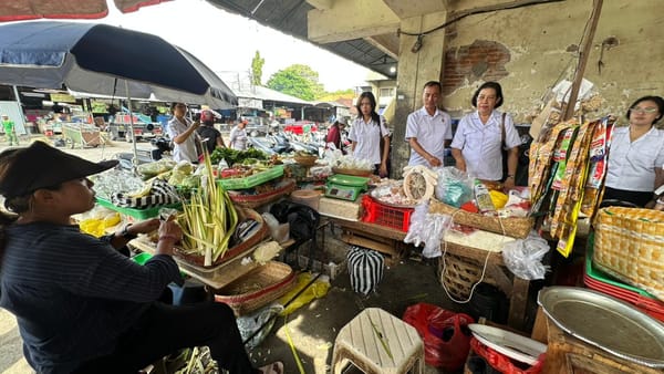 Satgas Pangan Polda Bali kembali laksanakan Sidak Pasar Guna Jaga Bapokting sesuai HET