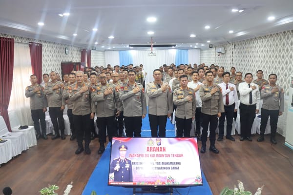 Kunker di Polres Kobar Wakapolda Kalteng Beri Arahan Strategis kepada Personel