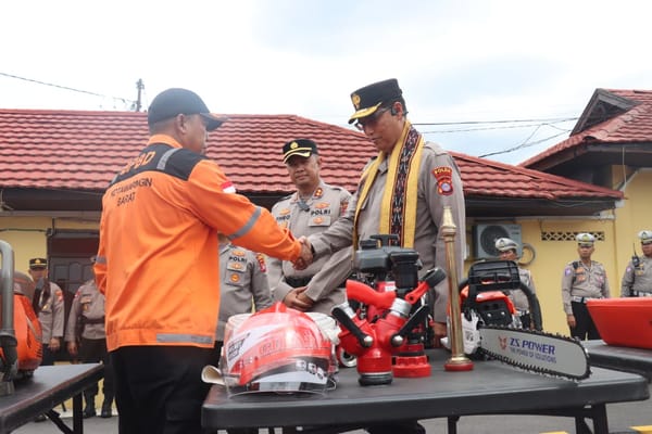 Wakapolda Kalteng Tinjau Kesiapan Sarpras Karhutla di Polres Kobar Jelang Musim Rawan Kebakaran