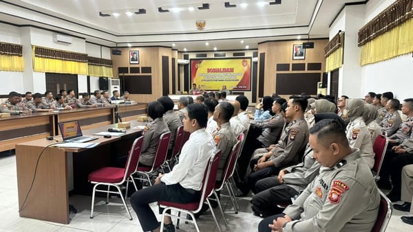 Polresta Pontianak Sambut Tim Setum Polda Kalbar untuk Sosialisasi Naskah Dinas