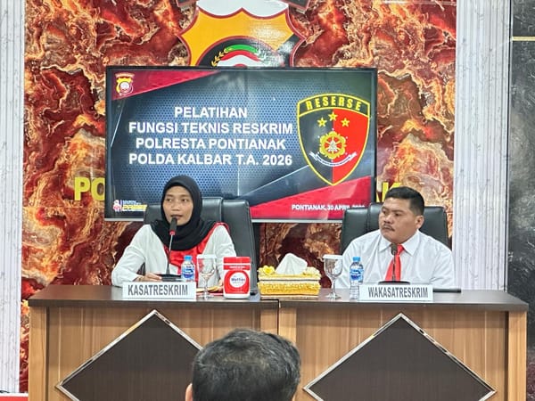 Sat Reskrim Polresta Pontianak Gelar Pelatihan Fungsi Teknis Reskrim