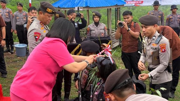 Bukit Cinta Bergemuruh, Kapolda Kalteng Resmi Tutup Pembaretan Bintara 54/58