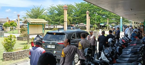 Kunjungan Menko Kumham dan Imipas di Masjid Jami Berlangsung Aman Berkat Pengamanan Polsek Pontianak Timur