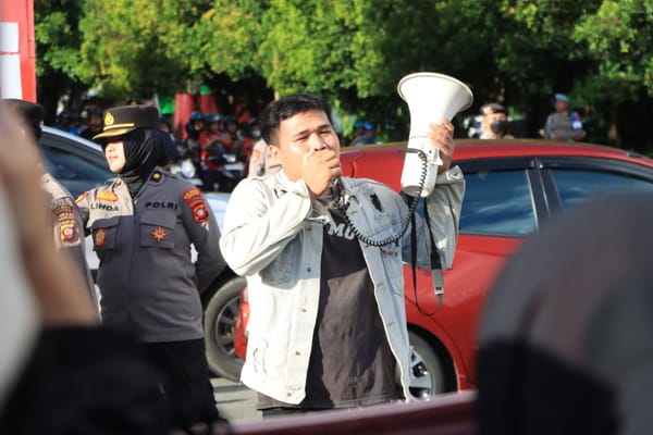Polresta Pontianak Amankan Aksi May Day di Bundaran Digulis, Situasi Tetap Kondusif
