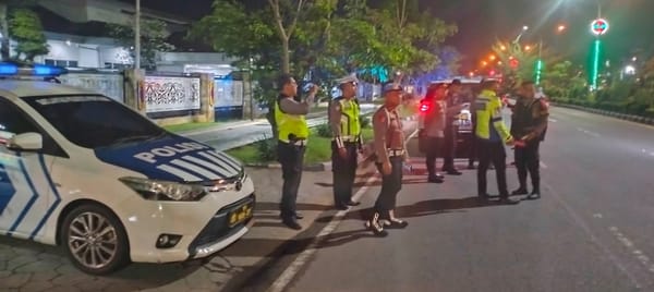 Antisipasi Balap Liar, Polresta Pontianak Gelar Patroli Gabungan dan Blue Light Patrol