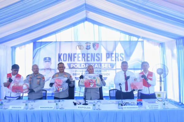 Polda Kalsel Ungkap Sindikat Penyalahgunaan BBM dan LPG Bersubsidi, Kerugian Negara Capai Rp.12,4 Miliar
