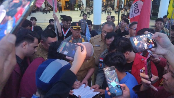 Aksi Cipayung Plus Kalbar Berlangsung, Polresta Pontianak Turun Lakukan Pengamanan