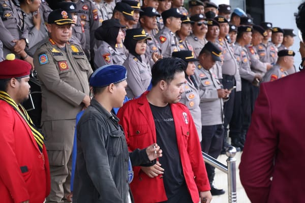 Polresta Pontianak Amankan Aksi Unjuk Rasa Cipayung Plus Kalbar