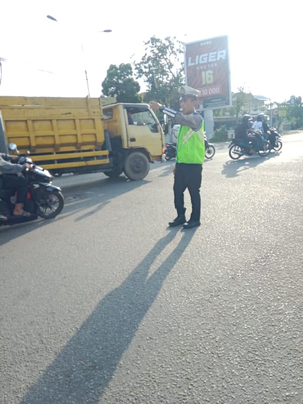 Polsek Pontianak Utara Intensifkan Ploting Pagi untuk Wujudkan Arus Lalu Lintas Aman dan Lancar