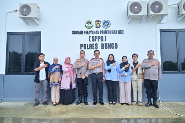 Kapolda Jambi Resmikan Gedung Baru SPKT dan Tinjau SPPG Polres Bungo