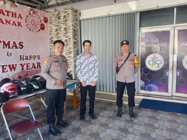 Ciptakan Rasa Aman Umat Kristiani, Polisi Amankan Ibadah Kenaikan Isa Almasih di Sejumlah Gereja