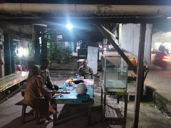 Patroli malam terus ditingkatkan guna menjaga situasi keamanan dan ketertiban masyarakat tetap kondusif