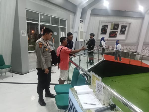 Polsek Pontianak Utara Amankan Kunjungan Tim AVC Kazaknstan Ditugu Khatulistiwa