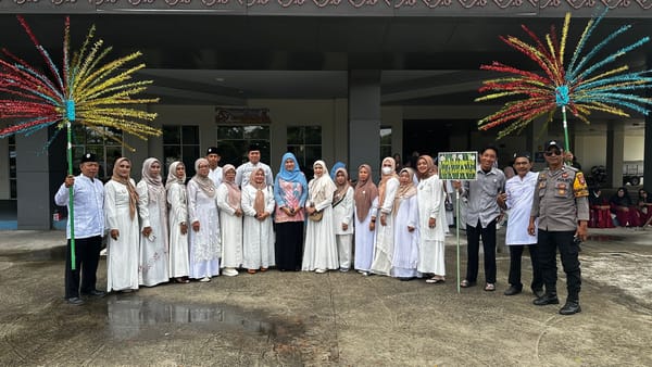 Demi Kelancaran Kegiatan, Bhabinkamtibmas Siantan Hilir Monitoring Pembukaan MTQ Ke-34