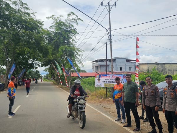 Polsek Pontianak Utara Kawal Pengamanan Perayaan HUT Damkar Bhakti 28 ke-5