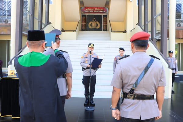 Kapolresta Pontianak Resmi Pimpin Serah Terima Jabatan Kapolsek Pontianak Timur