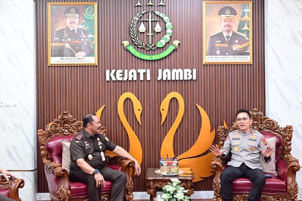 Kunjungi Kejati Jambi, Kapolda Bahas Penguatan Koordinasi Penegakan Hukum