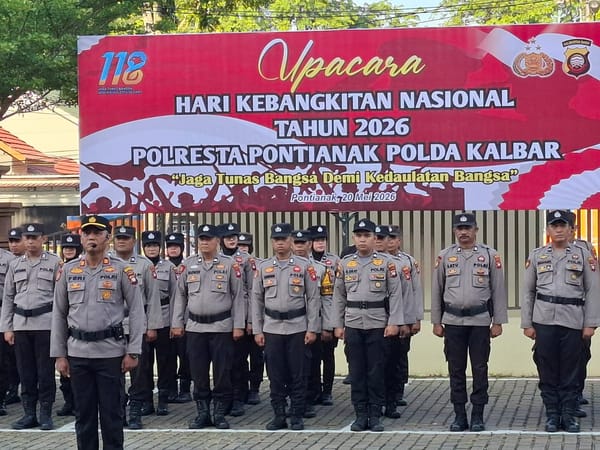 Kapolresta Pontianak Pimpin Upacara Hari Kebangkitan Nasional 2026 dengan Khidmat