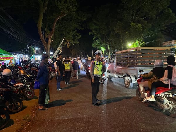 Polsek Pontianak Kota Lakukan Pengamanan Peringatan 1000 Hari Wafat KH Suaidi Mastur