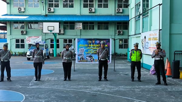 Edukasi Sejak Dini, Satlantas Polresta Pontianak Ajarkan Keselamatan Berlalu Lintas kepada Anak TK Bina Mulya