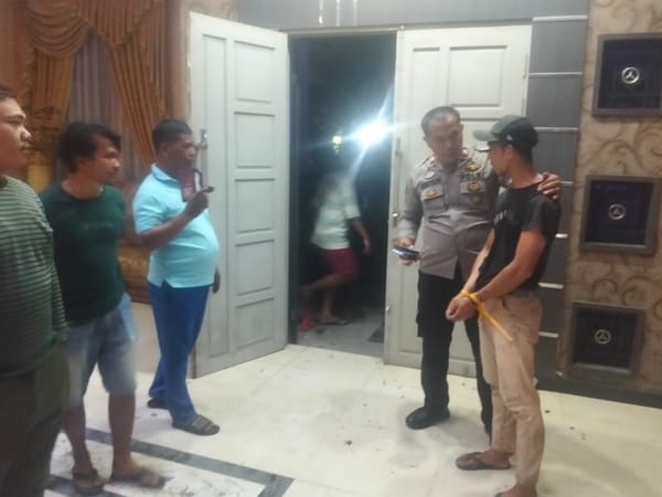 Patroli Enggang Timur dan Unit Lidik Cek TKP Dugaan Percobaan Pencurian di Jalan Sami Sumping