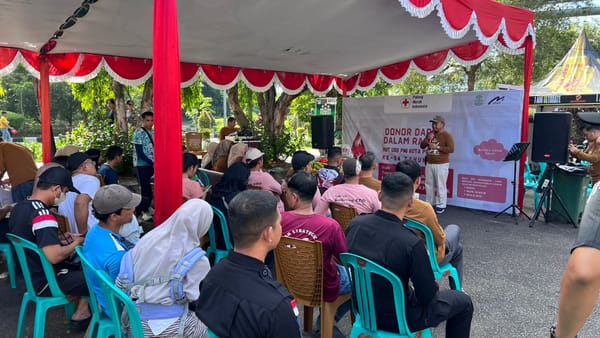 Semarak HUT UDD PMI Kota Pontianak, Kapolresta Hadiri Aksi Donor Darah