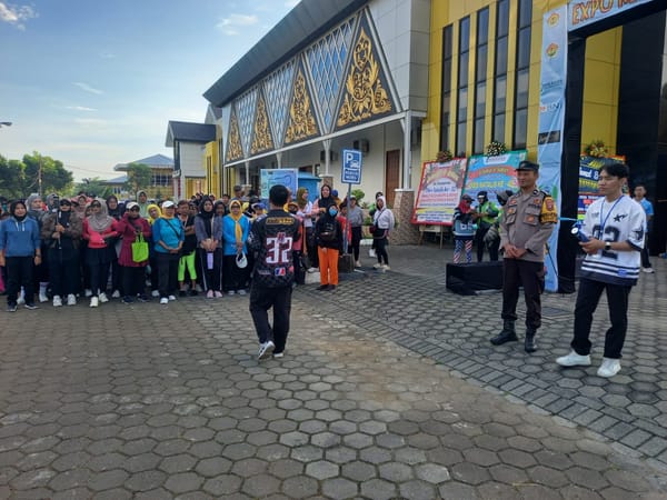 Fun Walk FEB UPB Ke-42, Polsek Pontianak Barat Laksanakan Pengamanan Kegiatan