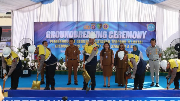 Groundbreaking Gedung Layanan Terpadu Rumkit Bhayangkara Polda Kalteng Resmi Dimulai
