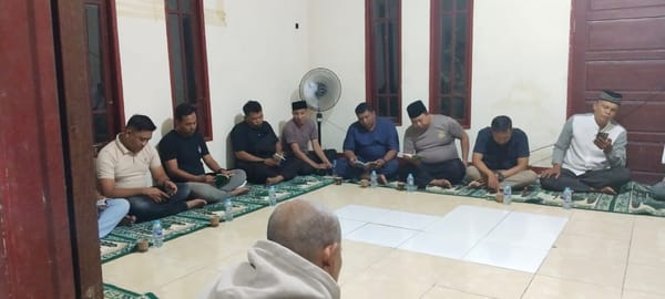Kapolsek Pontianak Timur Gelar Yasinan dan Tahlilan Bersama Tokoh Agama