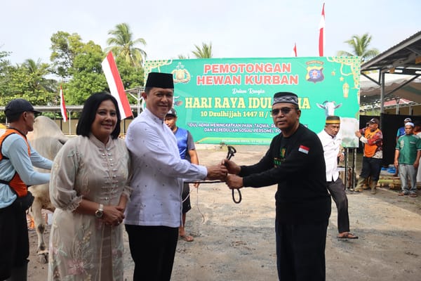 Iduladha 1447 H, Polda Kalteng Kurban 246 Hewan untuk Masyarakat dan Personel