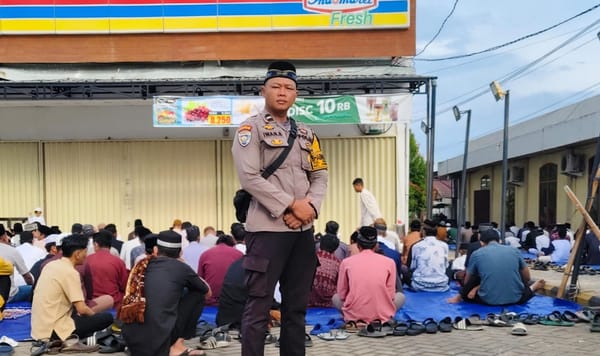 Polsek Pontianak Utara Kerahkan Personel demi Kelancaran Shalat Idul Adha 1447 H