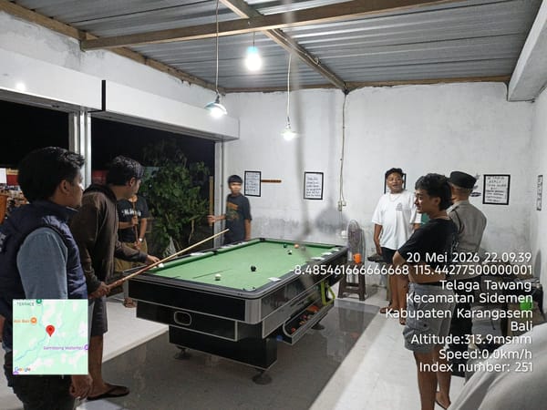 Laporan Masuk Lewat Call Center 110, Polisi Datangi Tempat Billiard yang Masih Buka hingga Dini Hari dan Terima Pelajar Bermain