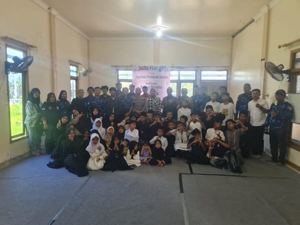 Pererat Kebersamaan dan Empati, Kapolsek Pontianak Selatan Gandeng Relawan Berbagi Bansos untuk Anak Panti Asuhan