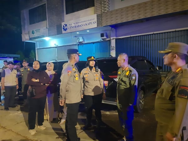 Pimpin Pengamanan Wilayah, Kapolsek Pontianak Selatan Ikut Patroli Gabungan di Ambalat