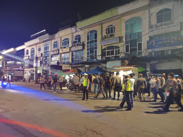 Patroli Gabungan Polresta Pontianak Antisipasi Dinamika Kamtibmas di Jalan Budi Karya