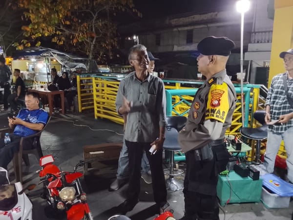 Perkuat Sinergi Kamtibmas, Patroli Enggang Resta Gelar Dialogis Bersama Petugas Keamanan dan Juru Parkir