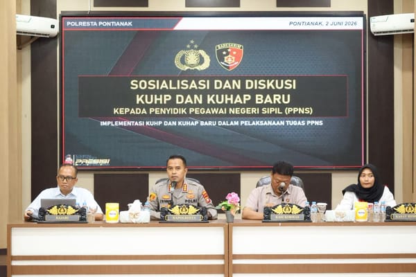 Polresta Pontianak Gelar Rapat Koordinasi dan Pengawasan PPNS, Perkuat Sinergi Penegakan Hukum di Kota Pontianak