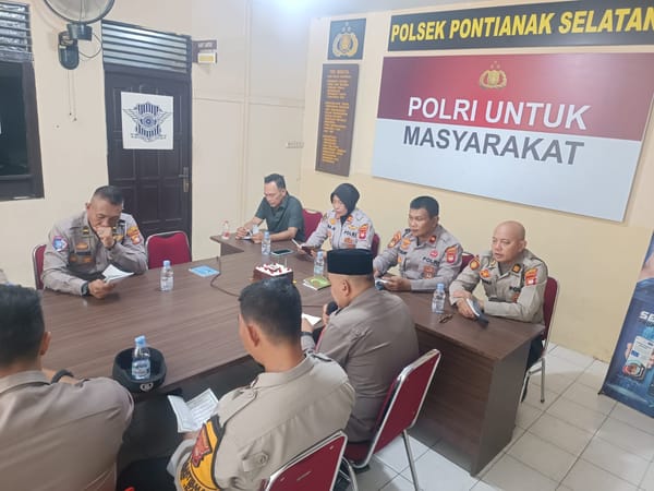 Polsek Pontianak Selatan Gelar Yasinan dan Doa Bersama, Wujud Ikhtiar Menjaga Kamtibmas Tetap Kondusif