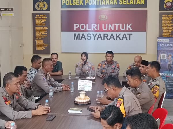 Perkuat Kebersamaan dan Keamanan Wilayah, Polsek Pontianak Selatan Laksanakan Yasinan serta Doa Bersama
