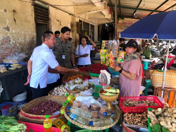 Satgas Pangan Polda Bali Hadir! Sidak Pasar Tradisional Demi Jaga Harga Tetap Stabil dan Stok Aman